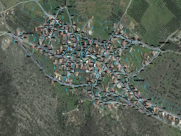 Sewer network in Pakia Monemvasia