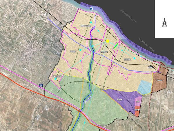 General urban plan of Assos - Lechaio