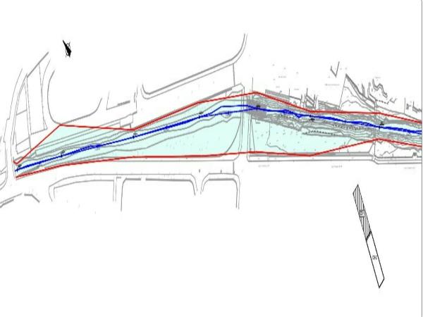 River flow capacity estimation for urban stream in Filothei