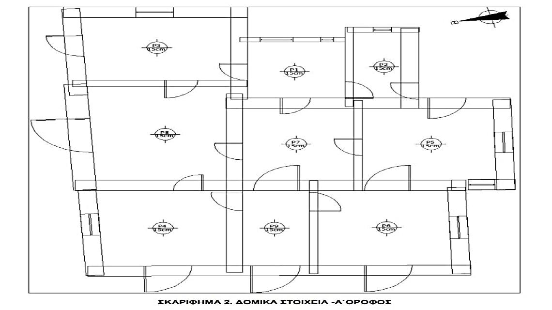 Structural integrity assessment of neoclassical building in Maroussi.
