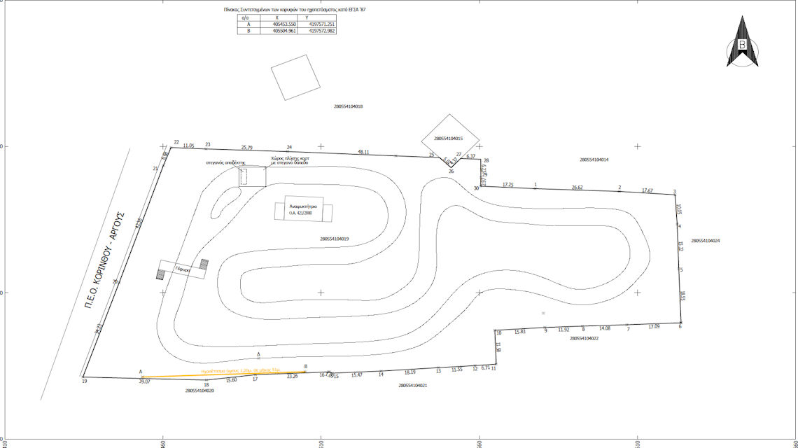 Environmental permit for existing cart track