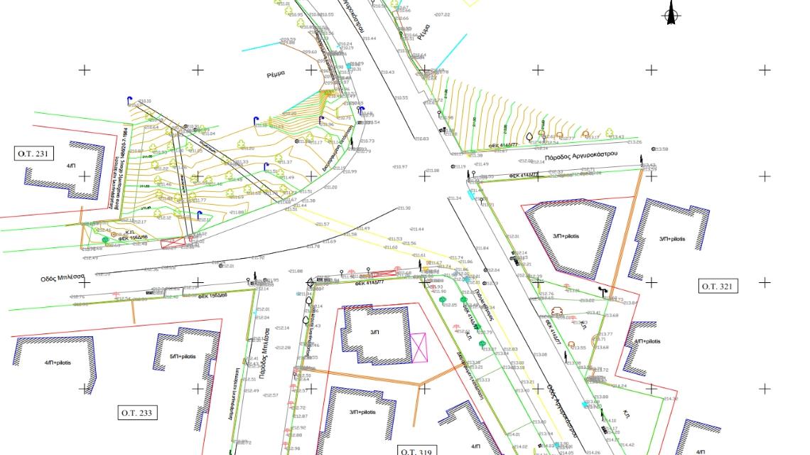 Τopographic survey for the needs of the sustainable mobility study