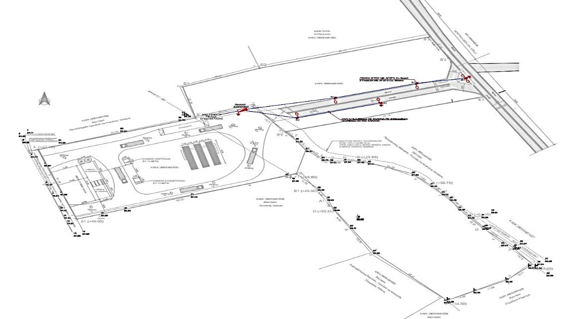 Road connection permit for gas storage facility