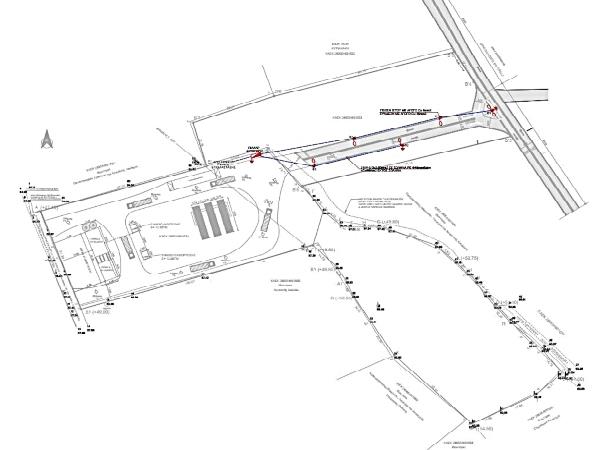 Road connection permit for gas storage facility
