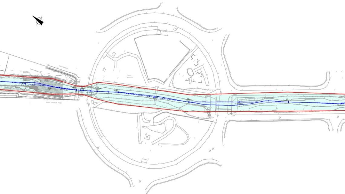 River flow capacity estimation for urban stream in Filothei